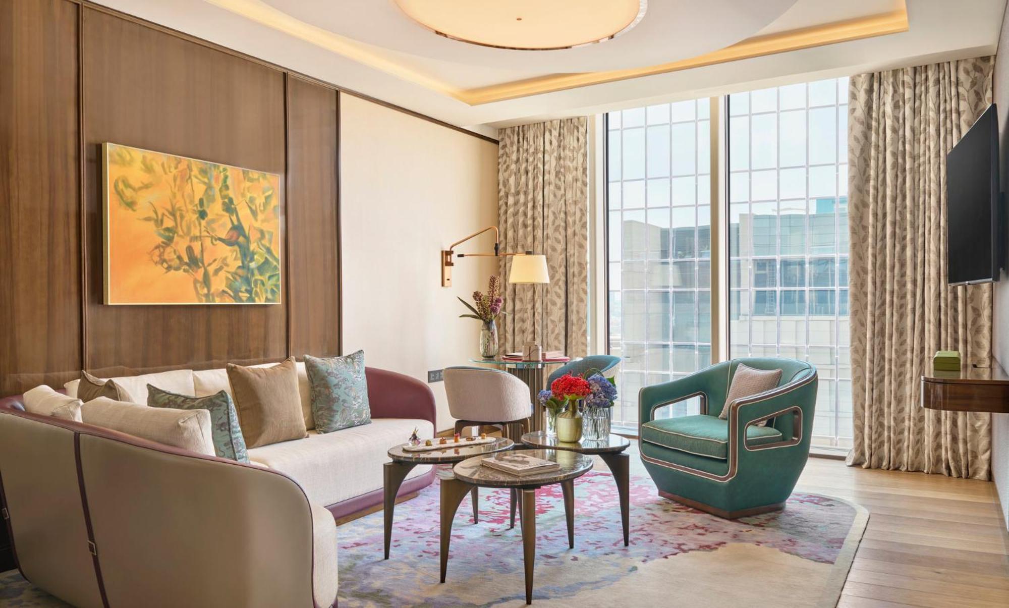 Mandarin Oriental Al Faisaliah, Riadh Exterior foto A living room at the hotel